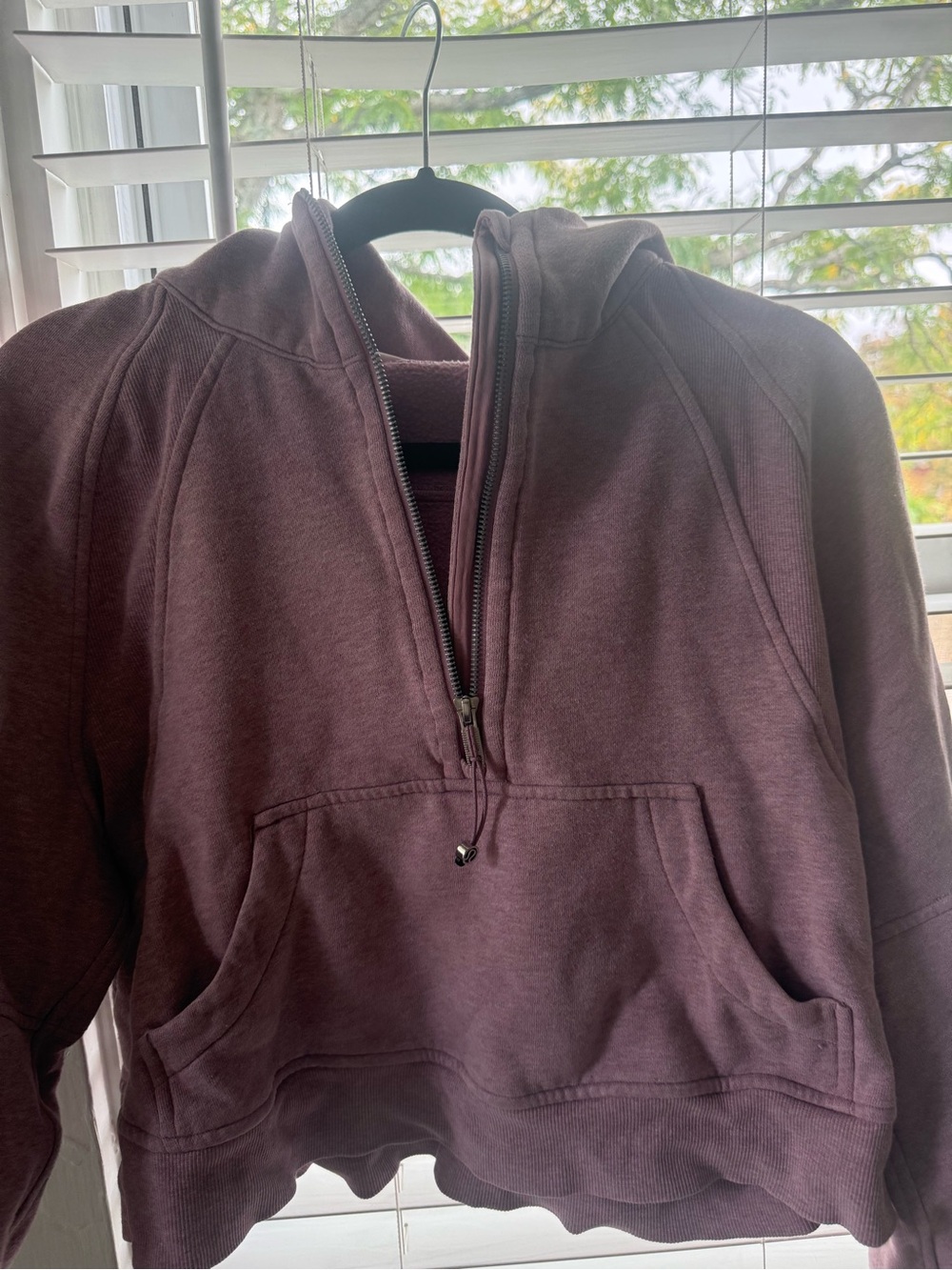 lululemon athletica Men's Half-Zip Hooded Sweater - Plum